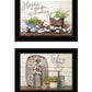 Set Of Two Choose Joy Black Framed Print Wall Art
