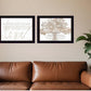 Set Of Two Love or In the Moment 2 Black Framed Print Wall Art