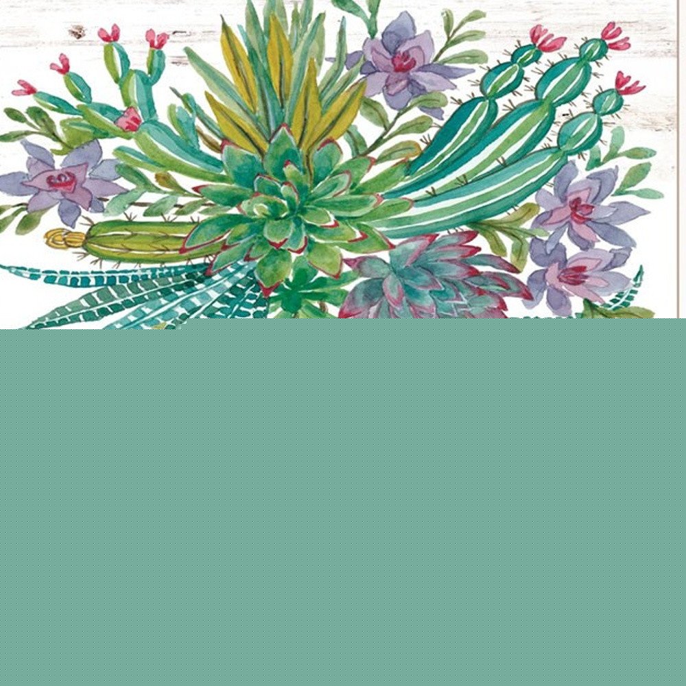 Set Of Two Succulents Dream and Believe White Framed Print Wall Art