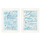 Set Of Two Life Is White Framed Print Wall Art