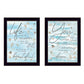 Set Of Two Life Is White Framed Print Wall Art