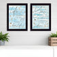 Set Of Two Life Is White Framed Print Wall Art