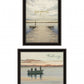 Set Of Two Lake Side Reprieve 1 Black Framed Print Wall Art