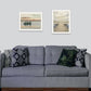 Set Of Two Lake Side Reprieve 2 White Framed Print Wall Art