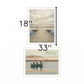 Set Of Two Lake Side Reprieve 2 White Framed Print Wall Art