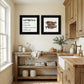 Set Of Two Coffee and Friends Recipe White Framed Print Kitchen Wall Art