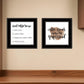 Set Of Two Coffee and Friends Recipe White Framed Print Kitchen Wall Art