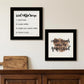 Set Of Two Coffee and Friends Recipe Black Framed Print Kitchen Wall Art