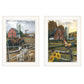 Set Of Two Farm Life White Framed Print Wall Art