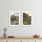 Set Of Two Farm Life White Framed Print Wall Art