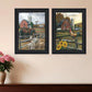 Set Of Two Farm Life Black Framed Print Wall Art