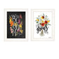 Set Of Two Love and Bloom White Framed Print Wall Art
