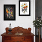 Set Of Two Love and Bloom Black Framed Print Wall Art