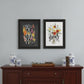 Set Of Two Love and Bloom Black Framed Print Wall Art