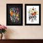 Set Of Two Love and Bloom Black Framed Print Wall Art