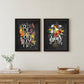 Set Of Two Love Grows Here Black Framed Print Wall Art