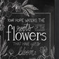 Set Of Two Vintage Chalkboard Blooms Black Framed Print Wall Art
