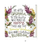 Set Of Two Flowers Make Us Laugh White Framed Print Wall Art