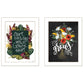 Set Of Two With Grateful Hearts White Framed Print Wall Art