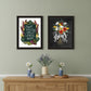 Set Of Two With Grateful Hearts White Framed Print Wall Art