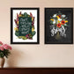 Set Of Two With Grateful Hearts White Framed Print Wall Art