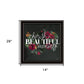 Set Of Two Cherish and Have Faith 2 Black Framed Print Wall Art