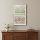 Set Of Two Garden Flowers II 1 White Framed Print Wall Art