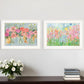 Set Of Two Garden Flowers II 2 White Framed Print Wall Art