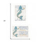 Set Of Two Two Mermaids 1 White Framed Print Wall Art