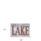 Set Of Two Lake Life is Better 1 White Framed Print Wall Art