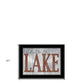 Set Of Two Lake Life is Better 2 Black Framed Print Wall Art