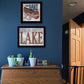 Set Of Two Lake Life is Better 2 Black Framed Print Wall Art