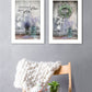 Set Of Two Love and Memories White Framed Print Wall Art