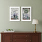 Set Of Two Love and Memories White Framed Print Wall Art