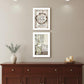 Set Of Two Our Family Blossoms 1 White Framed Print Wall Art