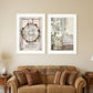 Set Of Two Our Family Blossoms White Framed Print Wall Art