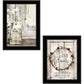 Set Of Two Our Family Blossoms 1 White Framed Print Wall Art