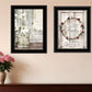 Set Of Two Our Family Blossoms 1 White Framed Print Wall Art