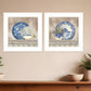 Set Of Two The Farmhouse Blues 1 White Framed Print Wall Art