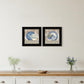 Set Of Two The Farmhouse Blues 1 White Framed Print Wall Art