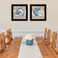 Set Of Two The Farmhouse Blues Black Framed Print Wall Art
