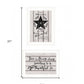 Set Of Two His Mercies and Thankful 1 White Framed Print Wall Art