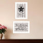 Set Of Two His Mercies and Thankful 1 White Framed Print Wall Art