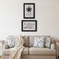 Set Of Two His Mercies and Thankful 2 Black Framed Print Wall Art