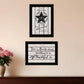 Set Of Two His Mercies and Thankful 2 Black Framed Print Wall Art