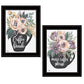 Set Of Two More Coffee Please or Coffee Break Black Framed Print Kitchen Wall Art