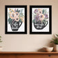 Set Of Two More Coffee Please or Coffee Break Black Framed Print Kitchen Wall Art