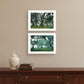Set Of Two Enchanted Forest 1 White Framed Print Wall Art