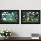 Set Of Two Enchanted Forest 2 Black Framed Print Wall Art