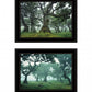 Set Of Two Enchanted Forest 2 Black Framed Print Wall Art